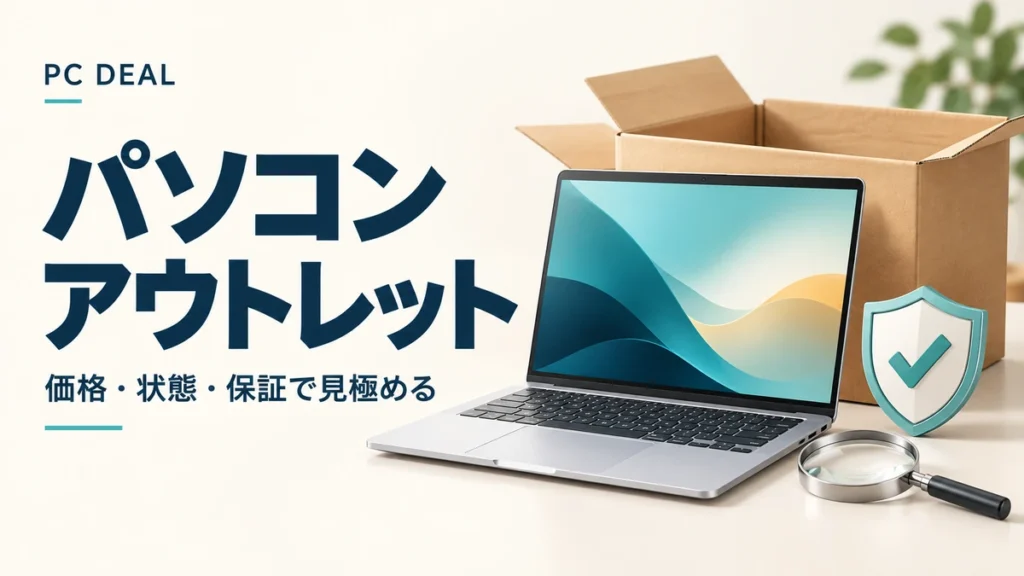パソコン アウトレット。価格・状態・保証で見極める